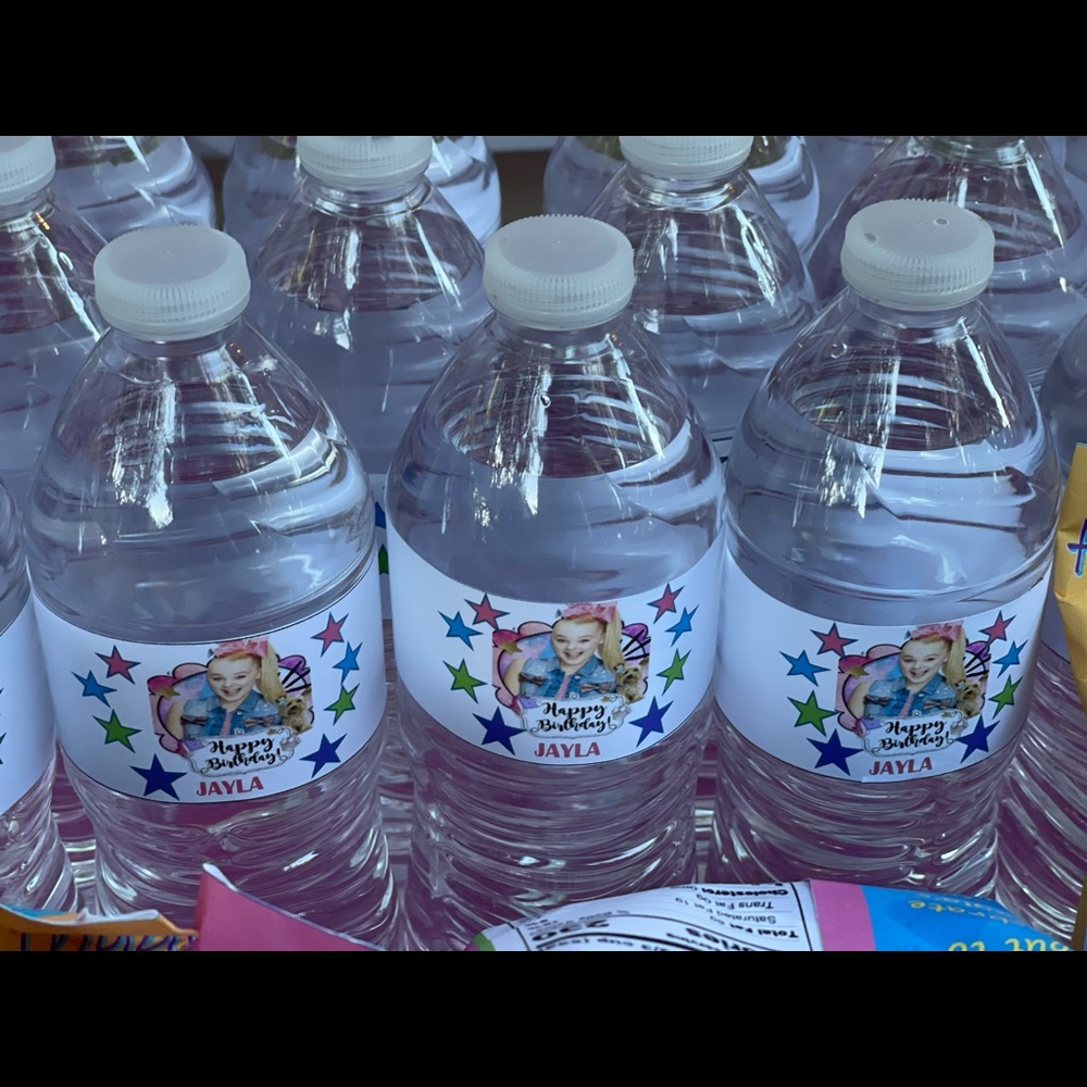 Custom water bottle lables